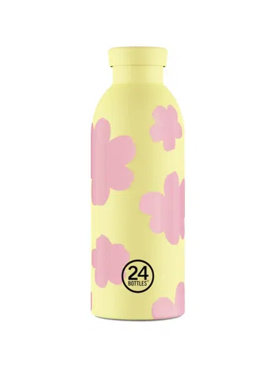24bottles 500ml Clima Floral-print Bottle In Yellow