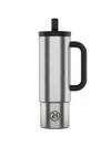 24bottles Brushed Handle Straw Cup (800ml) In Silver