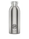 24bottles Clima Brushed Steel Bottle 500ml In Gray