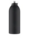 24bottles Clime Logo-embossed Water Bottle (500ml) In Black