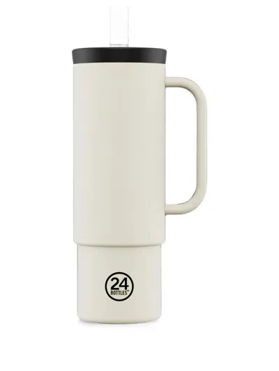 24bottles Cotton Straw Cup In White