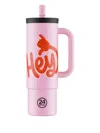 24bottles Handle Straw Cup (800ml) In Pink