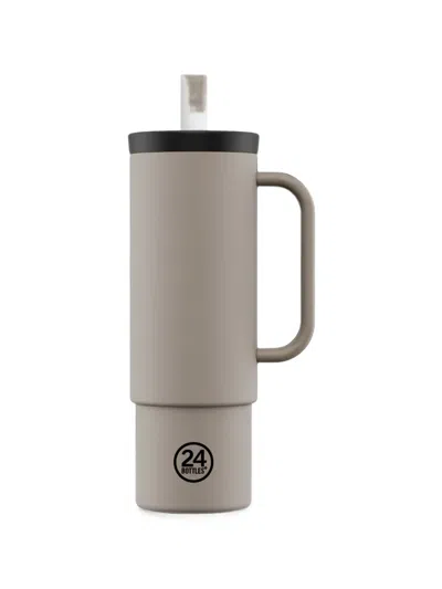 24bottles Logo-print Straw Cup In Gray