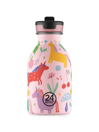 24bottles Magic Friends Unicorn-print Water Bottle In Multi