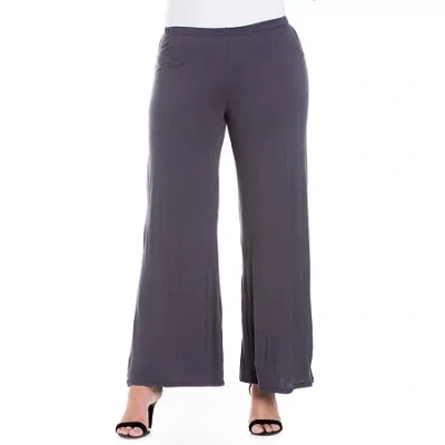 24seven Comfort Apparel 24/7 Comfort Apparel Womens Relaxed Pant-plus In Gray