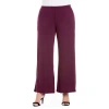 24seven Comfort Apparel 24/7 Comfort Apparel Womens Relaxed Pant-plus In Red
