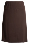 24seven Comfort Apparel A-line Skirt In Brown