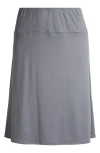 24seven Comfort Apparel A-line Skirt In Charcoal