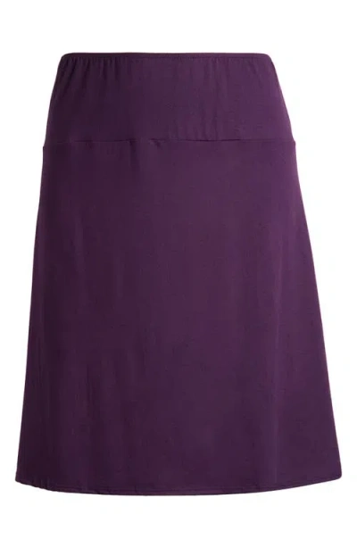 24seven Comfort Apparel A-line Skirt In Purple