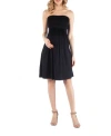 24seven Comfort Apparel Maternity 24seven Comfort Appare Knee Length Strapless Mini Dress In Black