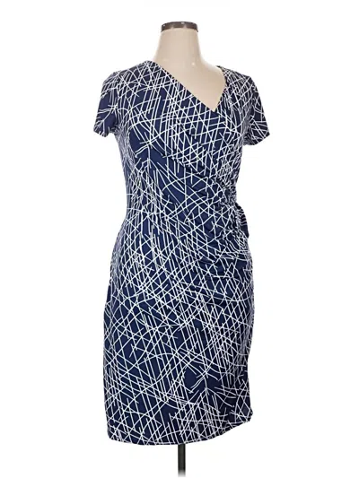 Pre-owned 24seven Comfort Apparel Casual Dress In Blue