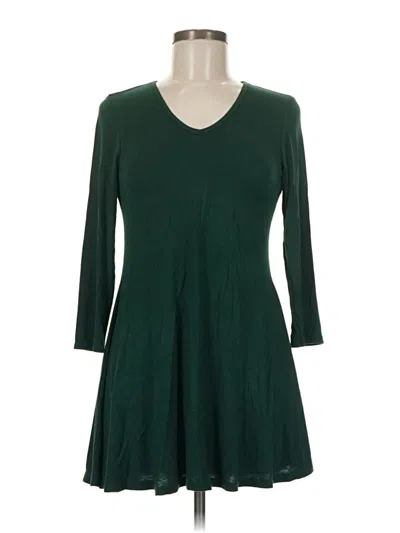 Pre-owned 24seven Comfort Apparel Casual Dress In Green