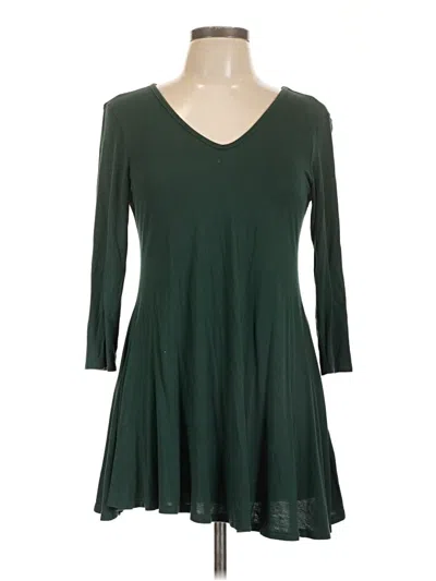 Pre-owned 24seven Comfort Apparel Casual Dress In Green
