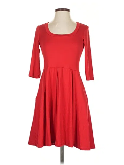 Pre-owned 24seven Comfort Apparel Casual Dress In Red