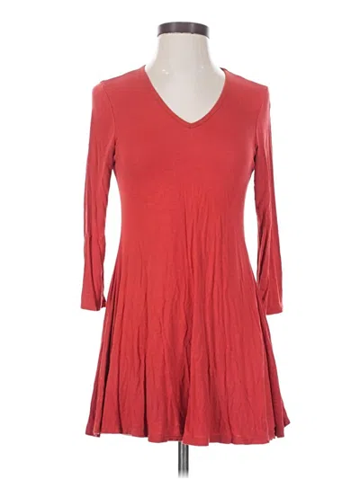 Pre-owned 24seven Comfort Apparel Casual Dress In Red
