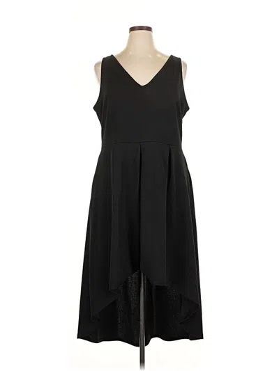 Pre-owned 24seven Comfort Apparel Cocktail Dress In Black