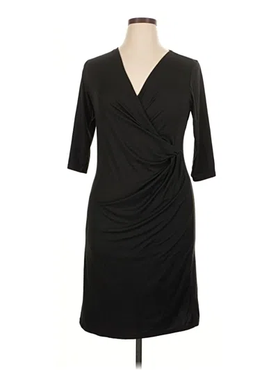 Pre-owned 24seven Comfort Apparel Cocktail Dress In Black