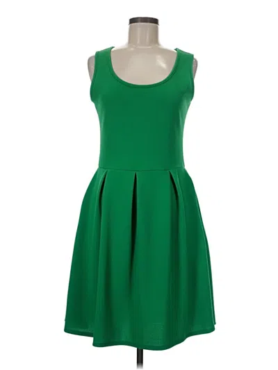 Pre-owned 24seven Comfort Apparel Cocktail Dress In Green