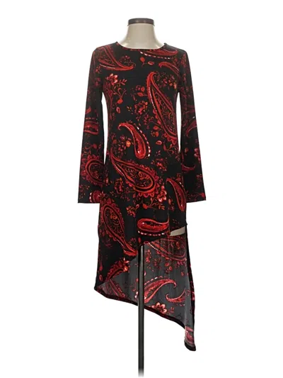 Pre-owned 24seven Comfort Apparel Cocktail Dress In Red