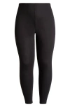 24seven Comfort Apparel Comfortable Ankle Leggings In Black