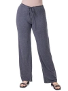 24seven Comfort Apparel Comfortable Drawstring Lounge Pants In Blue