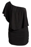 24seven Comfort Apparel Convertible Neck Body-con Dress In Black
