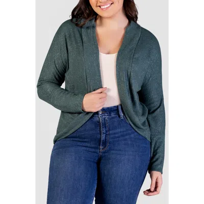 24SEVEN COMFORT APPAREL 24SEVEN COMFORT APPAREL CURVED HEM BOLERO JACKET