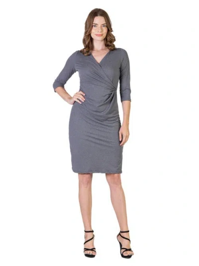24seven Comfort Apparel Draped In Gray