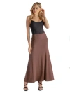 24seven Comfort Apparel Elastic Waist Maxi Skirt