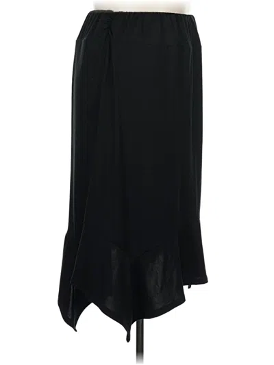 Pre-owned 24seven Comfort Apparel Formal Skirt In Black