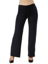 24seven Comfort Apparel Maternity Drawstring Lounge Pants In Black