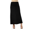 24seven Comfort Apparel Maternity Elastic Waist Maxi Skirt