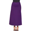 24seven Comfort Apparel Maternity Elastic Waist Maxi Skirt