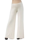 24seven Comfort Apparel Maternity Solid Color Palazzo Pants In Multi