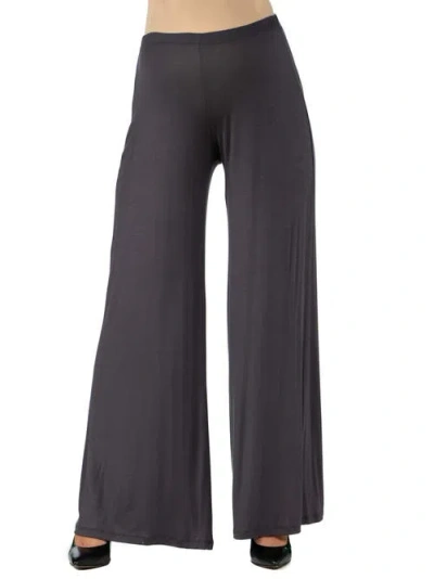 24SEVEN COMFORT APPAREL 24SEVEN COMFORT APPAREL MATERNITY SOLID COLOR PALAZZO PANTS