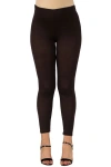 24seven Comfort Apparel Maternity Stretch Ankle Length Leggings In Black