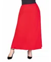 24SEVEN COMFORT APPAREL PLUS SIZE MAXI SKIRT