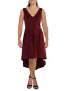 Shop 24seven Comfort Apparel Plus Womens Hi Low Long Maxi Dress In Red
