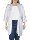 24SEVEN COMFORT APPAREL PLUS WOMENS OPEN FRONT LAYERING CARDIGAN TOP