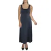 24seven Comfort Apparel Plus Womens Sleeveless Long Maxi Dress In Grey