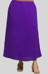 24seven Comfort Apparel Elastic Waist Maxi Skirt