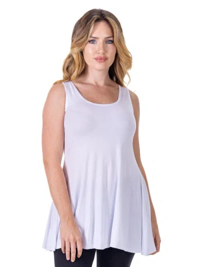 24seven Comfort Apparel Scoop Neck Sleeveless Tunic Top