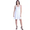 24seven Comfort Apparel Sleeveless A-line Fit And Flare Skater Dress
