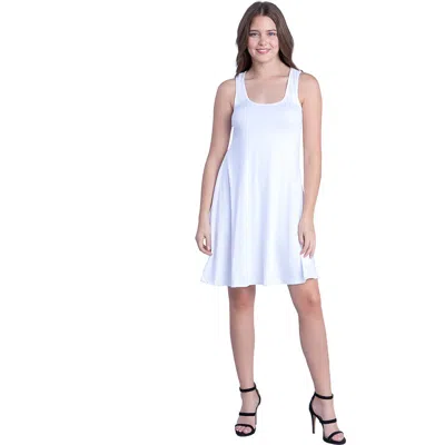 24seven Comfort Apparel Sleeveless A-line Fit And Flare Skater Dress