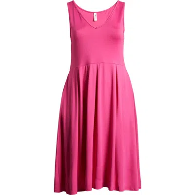 24SEVEN COMFORT APPAREL 24SEVEN COMFORT APPAREL SLEEVELESS JERSEY DRESS