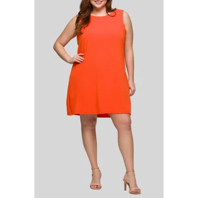 24SEVEN COMFORT APPAREL 24SEVEN COMFORT APPAREL SLEEVELESS SHIFT DRESS