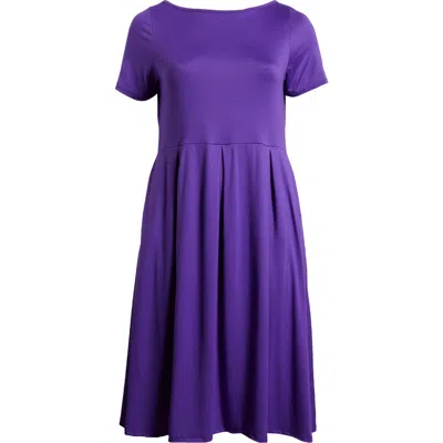 24SEVEN COMFORT APPAREL 24SEVEN COMFORT APPAREL STRETCH A-LINE MIDI DRESS