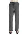 24seven Comfort Apparel Women's Comfortable Drawstring Lounge Pants In Smoke