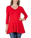 24seven Comfort Apparel V-neck Sleeveless Maxi Dress With Belt In Red