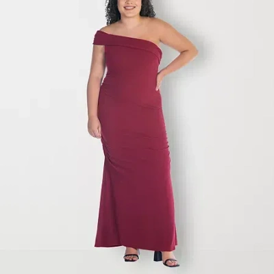 24seven Comfort Apparel Womens Plus Sleeveless Maxi Dress In Brown